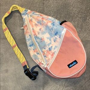 Kavu Sling Bag with Pink and Blue Tie-Dye
